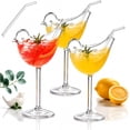 thumbnail image 2 of Bird Bam Glasses Set of 4 – 5oz Bird Shaped Cocktail Wine Glass, Unique Crystal Glass for Champagne, Mixed Drinks, Party Wedding Decor, 2 of 7