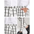 thumbnail image 6 of Lars Amadeus Men's Plaid Dress Pants Slim Fit Checked Printed Trousers, 6 of 6