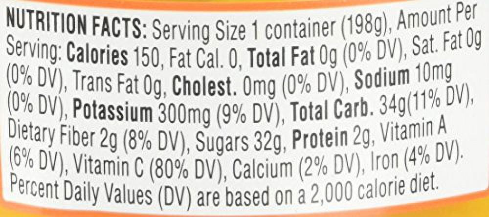Dole Sliced Peach in 100% Juice, 7-Ounce Cups [Pack of 12]