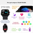 thumbnail image 4 of Smartwatch Colmi Series P P8 Max 1.69" Caja 45mm P8 Max Black, Malla Black Bisel Black, 4 of 8