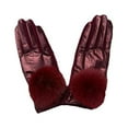 thumbnail image 1 of 1 Paire de Gants Thermiques pour Femmes Imperméables Hiver Sports de Plein Air Mode Vélo Planche à Neige Randonnée Pêche Patinage Mitaines Rouges, 1 of 7