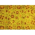 thumbnail image 1 of Ahgly Company Machine Washable Indoor Rectangle Oriental Yellow Traditional Area Rugs, 2' x 3', 1 of 4
