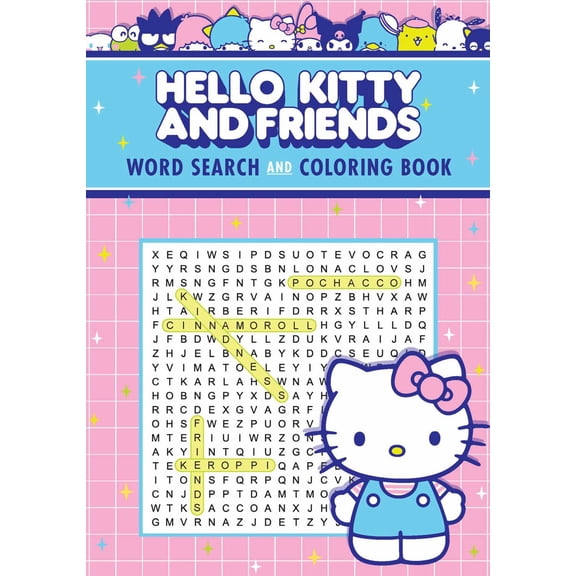 Hello Kitty and Friends Word Search and Coloring Book (Paperback)