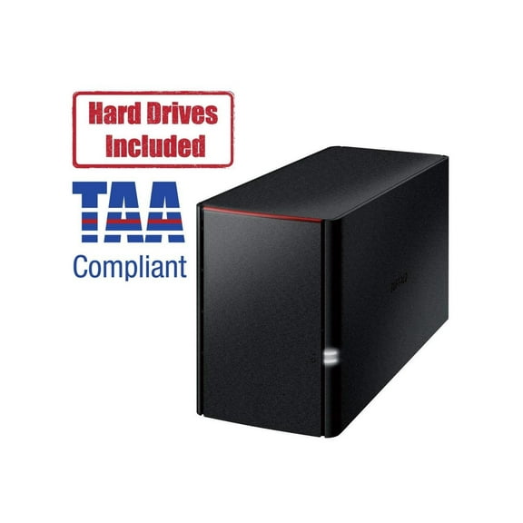 BUFFALO LinkStation 220 2-Bay Personal Cloud Network Storage 8TB (2x4TB) with Hard Drives Included