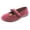 Burgundy, variant on SC Home Collection Womens Felt Closed Toe Mary Jane Slippers