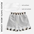 thumbnail image 3 of FORMRS Boys Swim Trunks Quick Dry Mesh Liner Boardshorts Sizes XS-XL, Black Abstract Stripes, 3 of 7