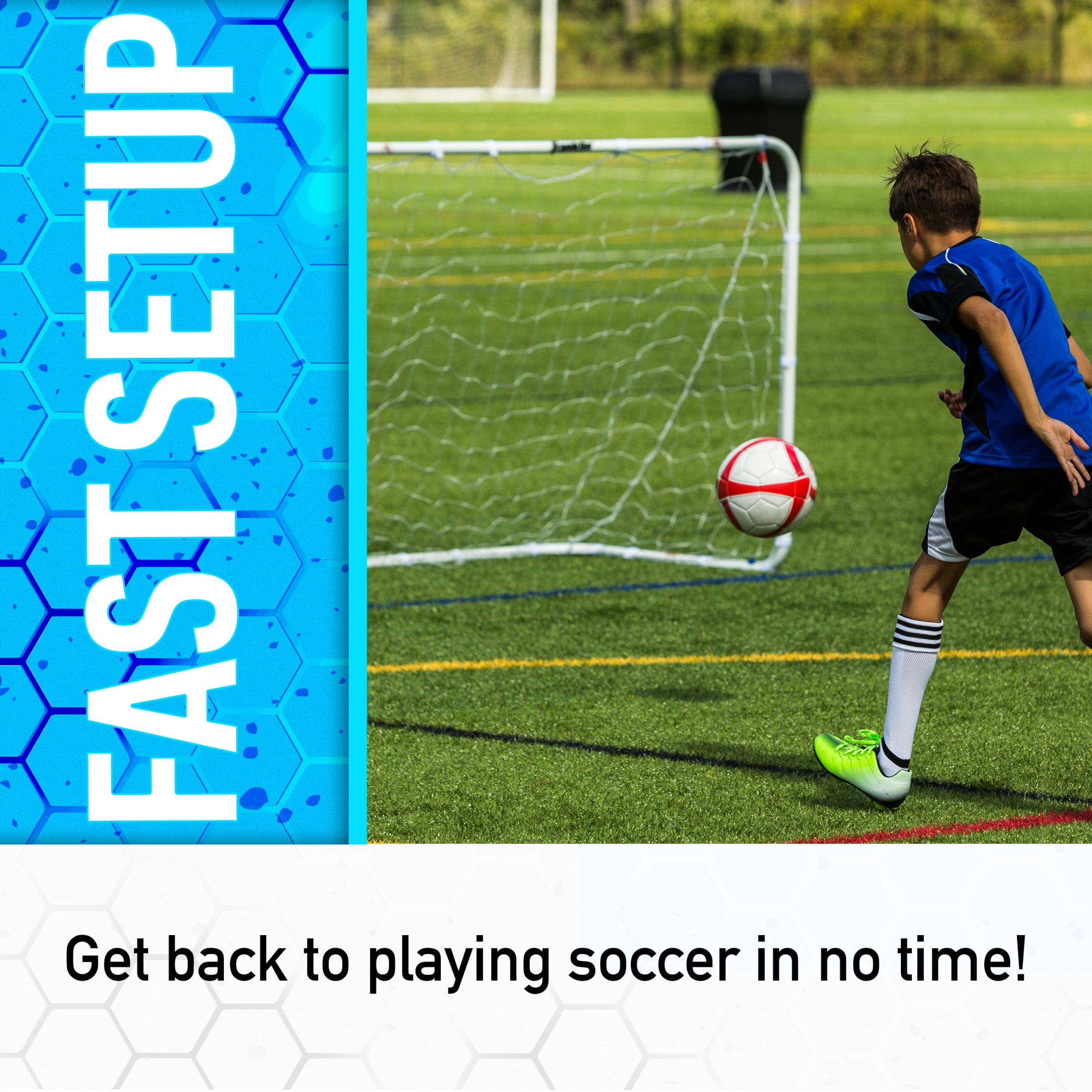 Franklin Sports Soccer Replacement Goal Nets and Soccer Goal Straps - Replacement Net for 6'x4' Goals