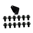 thumbnail image 3 of 12x Accesorios para calzado de atletismo, tacos para botas de fútbol, tacos para césped estables con rosca M6 para rugby, tacos para botas de fútbol Altura 8mm, 3 of 8