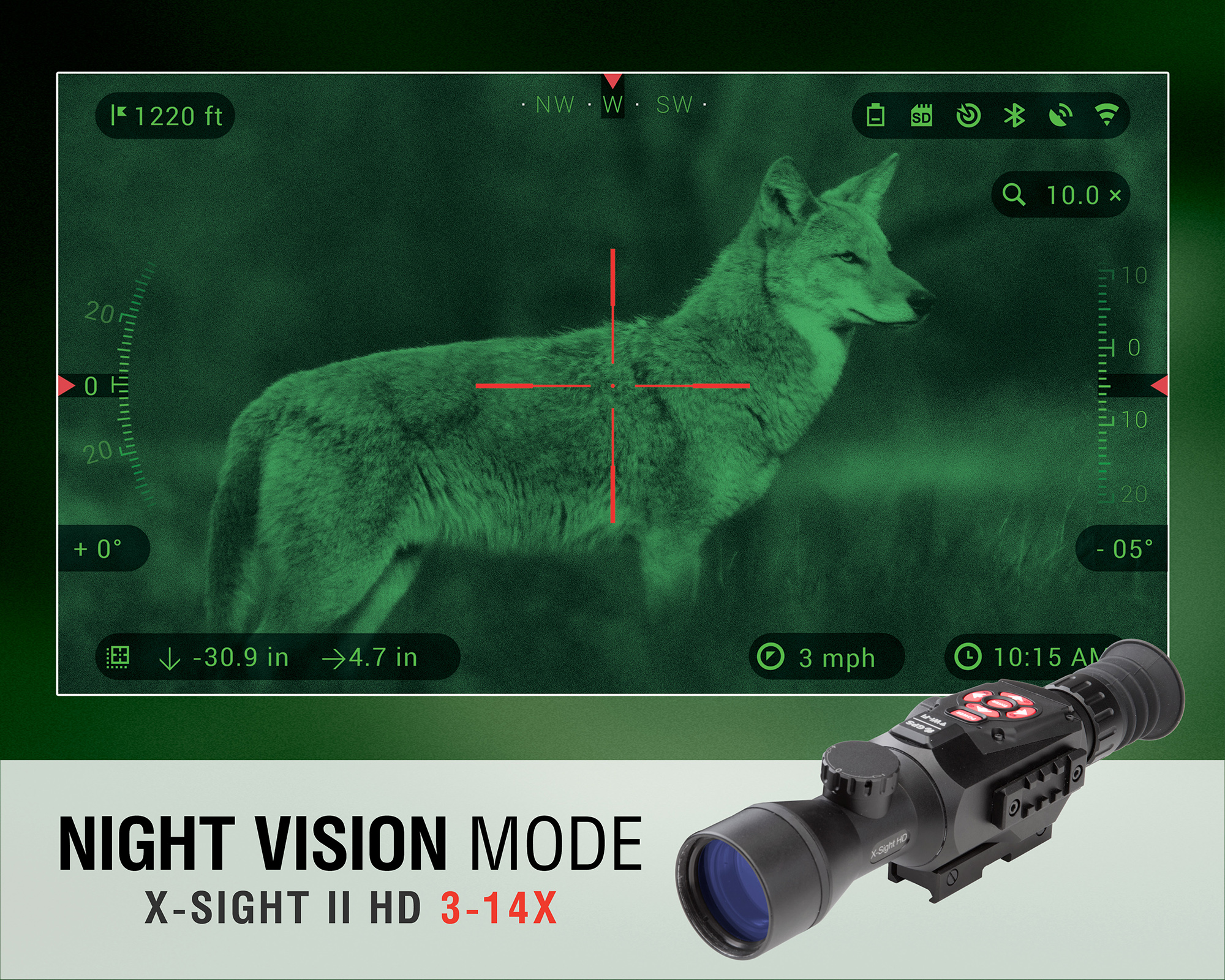 Restored Premium ATN X-Sight II Smart HD Optics 5-20x (Refurbished)