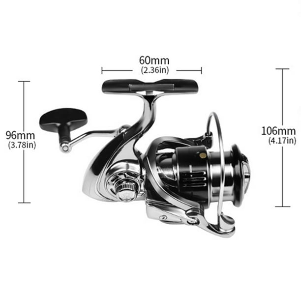 EDTara Spinning Fishing Reel Ultralight Heavy Duty Spinning Reel With  Toughened Metal Head Fishing Reel For Outdoor Fishing