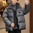 thumbnail image 7 of MexChoioe Big Kids Hooded Puffer Jacket Zip Up Warm Outerwear Fall Winter Soft Thick Casual Daily Outdoor Winter Coat for Boys and Girls, 7 of 7