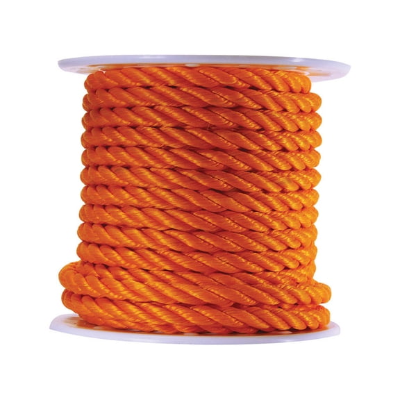 Wellington 7398720 0.75 x 100 ft. Twisted Poly Rope, Yellow