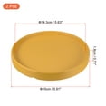 thumbnail image 2 of Unique Bargains 6' Ceramic Round Planter Saucer Flower Pot Drip Tray Coaster, Yellow 2 Pack, 2 of 5