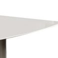 thumbnail image 2 of Aldo 63 Inch Modern Dining Table with White Marble Top and Steel Base, 2 of 9
