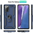 thumbnail image 2 of for Galaxy Note 20 Ultra Case (NOT Fit The Note 20) with HD Screen Protectors, Military-Grade Ring Holder Kickstand Drop Tested Shockproof Cover Case for Samsung Galaxy Note 20 Ultra (5G) Blue, 2 of 7