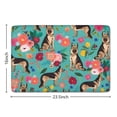 thumbnail image 5 of German Shepherd Dog and Flower Flannel Non Slip Door Rugs,Washable Door Mats Indoor,Decorative Door Mats,Dirt-Resistant and Absorbent Doormat for Entrance,Bedroom,Kitchen,Bathroom,23.5x16in(60x40cm), 5 of 5