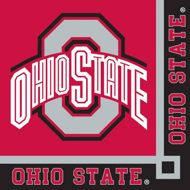 Ohio State Buckeyes Beverage Napkins, 20-Pack - Walmart.com - Walmart.com