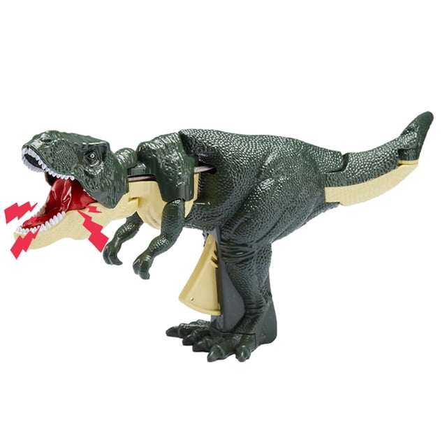 Juguete de dinosaurio giratorio y oscilante de 28CM con articulaciones móviles regalos verdes para niños
