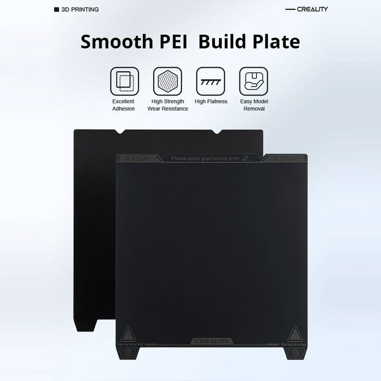 Dcenta Creality 3D Smooth Pei Build Plate Kit for Ender-3 S1 Pro, Ender-5 S1, Strong Magnetic Heat Bed, PLA ABS ASA PETG TPU PC Pa Filament, Men's