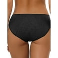 thumbnail image 3 of NOMADIC NOOK Women's Underwear Mid-Rised Hipster Panties 2 Packs 3X-Large Black4, 3 of 4