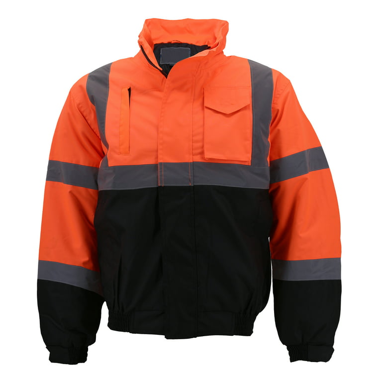 Safety Jacket Reflective for Night Work Hi Vis Jackets Men Waterproof  Oil-proof Two Tone Construction Workwear - AliExpress