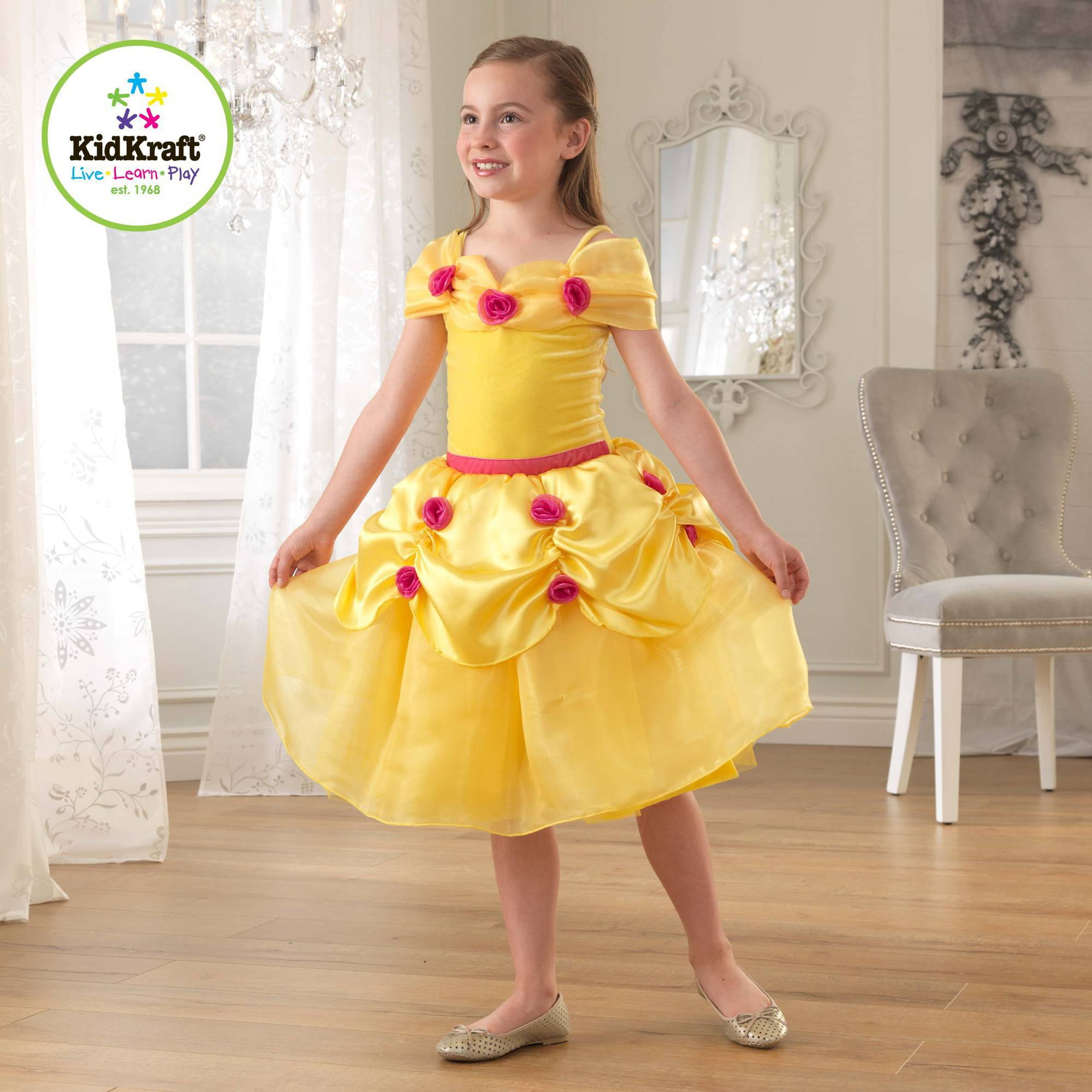 KidKraft Yellow Rose Princess Dress Up Costume - Walmart.com - Walmart.com