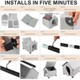 thumbnail image 6 of Outdoor Dog House, Elevated Foldable Dog Cave Bed with Removable Plush Mat for Medium Dogs Up to 23.6 Inches Long, 6 of 6