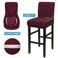 thumbnail image 4 of PiccoCasa Stretch Bar Stool Covers for Counter Height Side Chair Slipcovers, 4 of 8