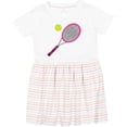 thumbnail image 3 of Inktastic Pink Tennis Racket and Ball Girls Toddler Dress, 3 of 5