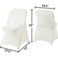 thumbnail image 1 of Funda elástica para silla, funda para silla de fiesta de bodas, funda protectora contra el polvo, funda para reposapiés, funda para asiento de silla plegable con todo incluido, 1 of 3