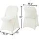 thumbnail image 1 of Funda elástica para silla, funda para silla de fiesta de bodas, funda protectora contra el polvo, funda para reposapiés, funda para asiento de silla plegable con todo incluido, 1 of 3