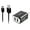 3-Black-2in1TC, variant on 2-in-1 USB Type C Chargers Bundle for Meizu Pro 7,Pro 7 Plus, M3X, PRO 6 Plus, Pro 6, PRO 5, M3 Max (White) - 2.1Ah Car Charger Adapter + USB Charging Cable