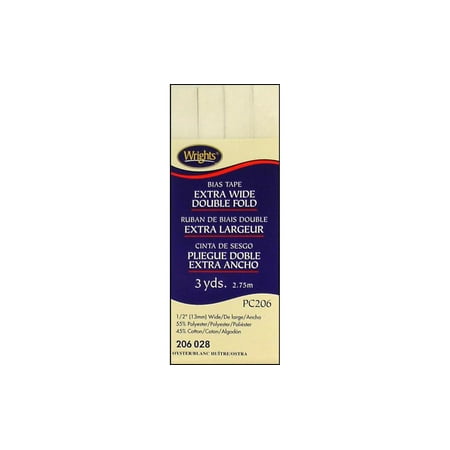 UPC: 0070659133060 | Wrights Double Fold Bias Tape 1/2 X3yd-Oyster