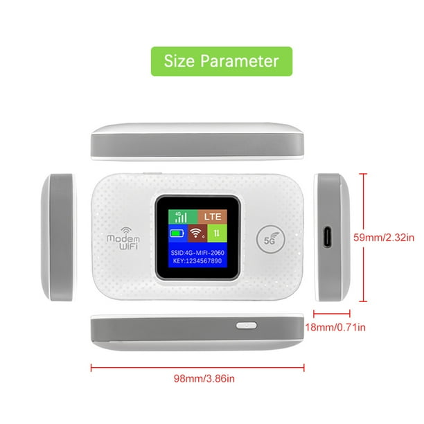 Repetidor de enrutador inalambrico 4G LTE blanco 150Mbps duradero para oficina en casa RV Camping Walmart en linea
