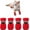 Red, variant on 4Pcs Dog Shoes for Small Dogs, Anti-Slip Dogs Boots & Paw Protector for Winter Snowy Day, Summer Hot Pavement Dog Booties with Reflective Straps, Cat Dog Shoe for Indoor Hardfloors