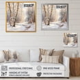 thumbnail image 4 of Designart "Winter'S Whispering Trees" Landscape Trees Floater Framed Canvas Wall Art, 4 of 5