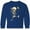 Royal Blue, variant on Inktastic Cute Dancing Skeleton Long Sleeve Youth T-Shirt