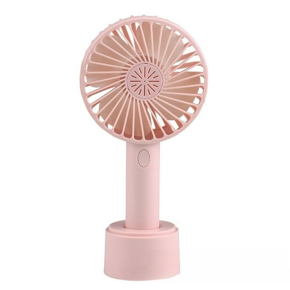 Small Portable Fan, Powerful Handheld Mini Fan, Cute Design 5 Speed Small Desk Fan, Lightweight Makeup USB Rechargeable Fan for Stylish Girl Women Travel Indoor Outdoor