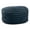 Plush Fur Midnight Blue, variant on Jaxx Paran Pouf Ottoman, Large, Faux Fur, Modern Accent, Black