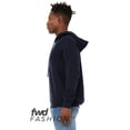 thumbnail image 3 of Bella + Canvas 3749C Fwd Fashion Unisex Crossover Hoodie, XL, NAVY, 3 of 3