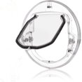 thumbnail image 1 of Puerta para gatos para puertas interiores y exteriores, puerta para mascotas con bloqueo de 4 vías, puerta para ventana para perros, puerta redonda transparente extragrande con solapa para g, 1 of 5