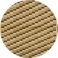 thumbnail image 1 of Ahgly Company Indoor Round Abstract Orange Checkered Area Rugs, 4' Round, 1 of 6