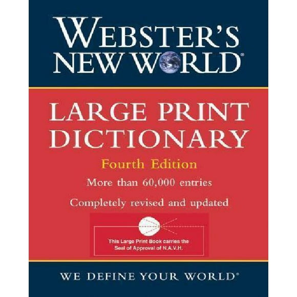 Websters New World Large Print Dictionary By Agnes, Michael (EDT)/ Agnes, Michael/ Sparks, Andrew N. (EDT)