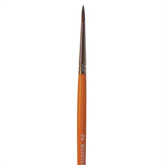 Wooster #2 Artist Soft, Camel Hair Bristle, Paint Brush, Wood Handle F1628-2