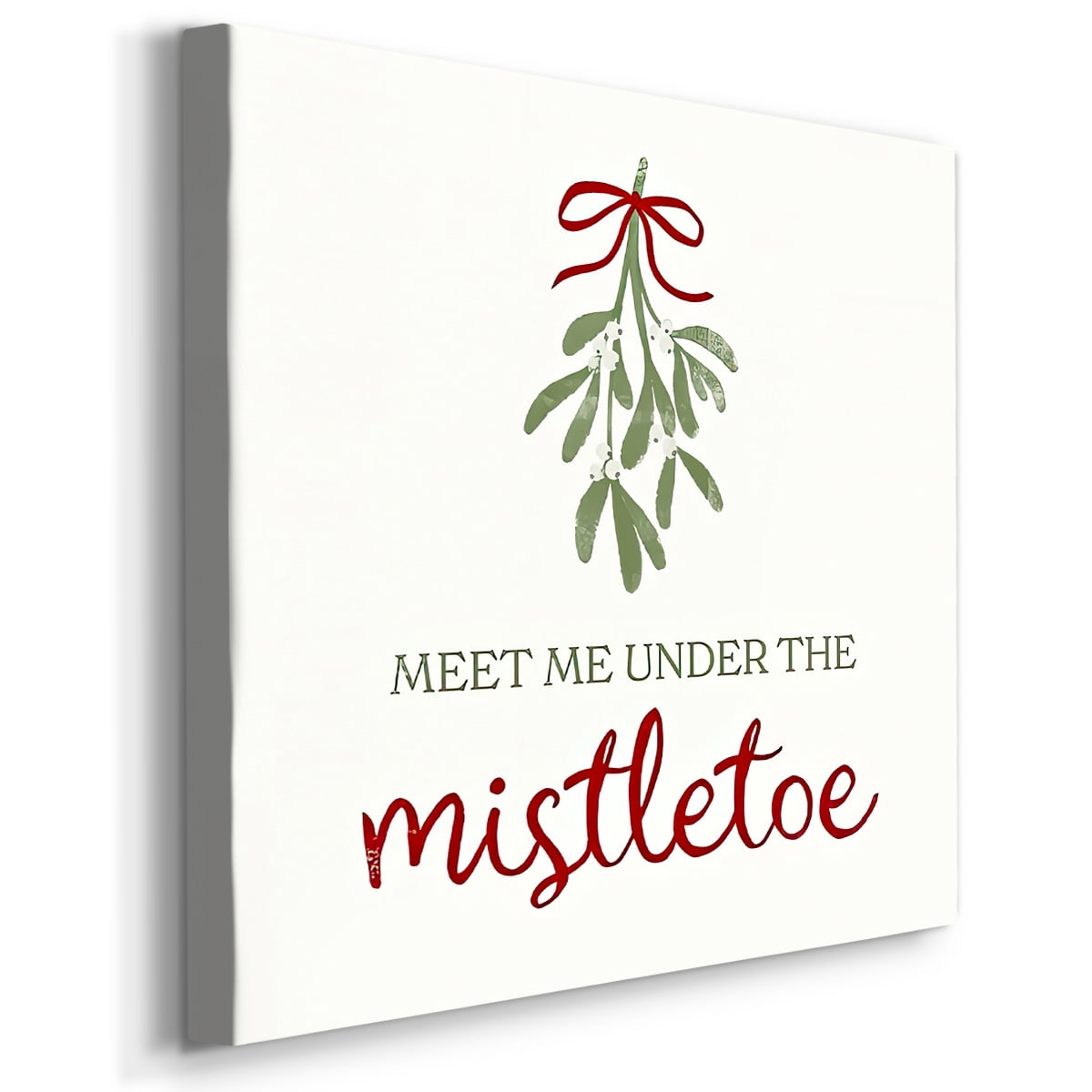 Mistletoe Wishes I- Gallery Wrapped Canvas