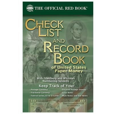 Pre-Owned The Check List and Record Book of United States Paper Money (Paperback) 0794845177 9780794845179