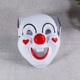 thumbnail image 2 of Máscara de payaso Happy Smiling de PVC de cara completa con nariz roja para adultos/adolescentes, 2 of 2