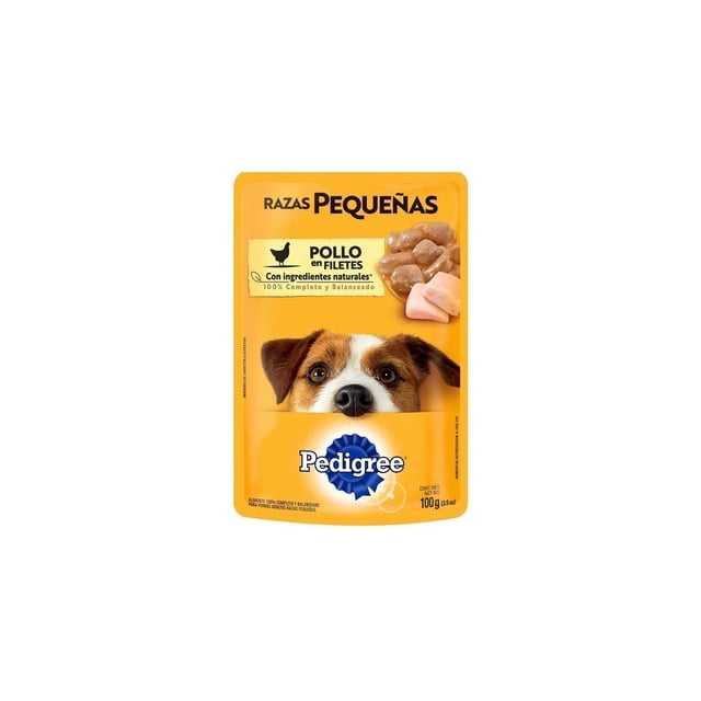 Paquete de 12 sobres Pedigree Razas pequeñas pollo en filetes