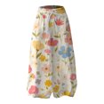 thumbnail image 4 of kaondbfi Women's Wide Leg Printed Pants Casual Elastic Waist Trousers Lightweight Summer Bottoms for Beach Vacation Loose Fit Pants with Pockets, 4 of 4