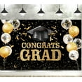 thumbnail image 4 of Congrats Grad Banner Graduation Decoration Yard Sign Class of 2025 Photo Booth Backdrop College Graduation Party Supplies 45" x 70", 4 of 7